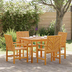 Garten Essgruppe 5 pcs Braun Massivholz Akazie