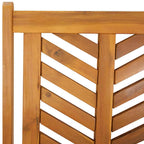 Garten Essgruppe 5 pcs Braun Massivholz Akazie