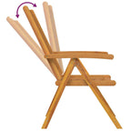 Garten Essgruppe 5 pcs Braun Massivholz Akazie