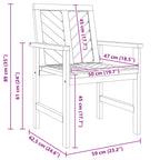 Esszimmerstuhl 6 pcs Natur 62,5 x 59 x 89 cm Massivholz Akazie