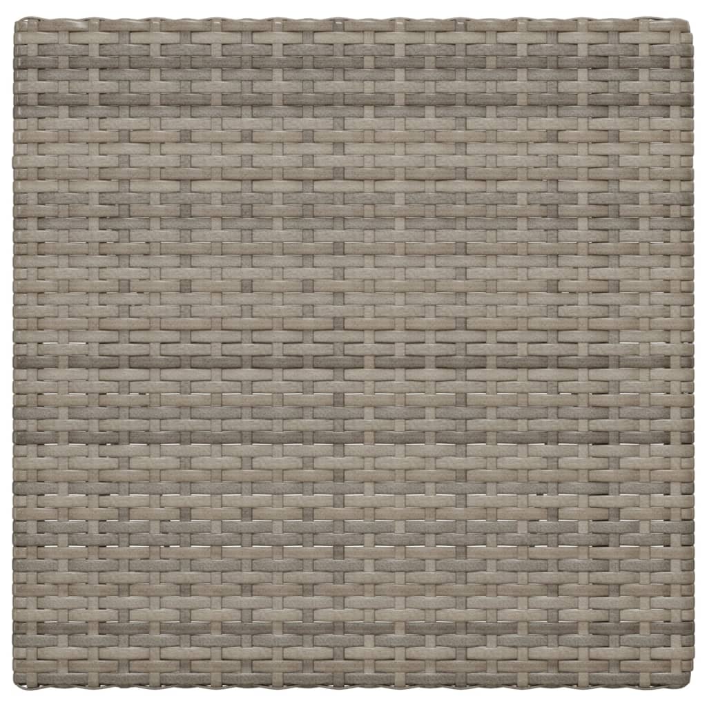 Bistrotisch Klappbar Grau 55x54x71 cm Poly Rattan