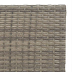Bistrotisch Klappbar Grau 55x54x71 cm Poly Rattan