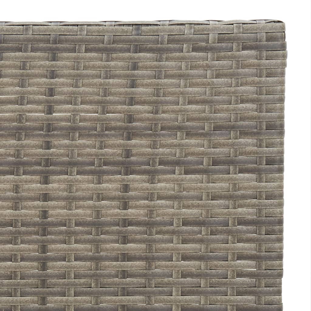 Bistrotisch Klappbar Grau 55x54x71 cm Poly Rattan