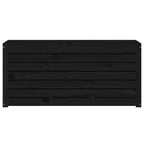 Gartenbox Schwarz 101x50,5x46,5 cm Massivholz Kiefer