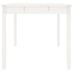 Gartentisch Weiß 82,5x82,5x76 cm Massivholz Kiefer