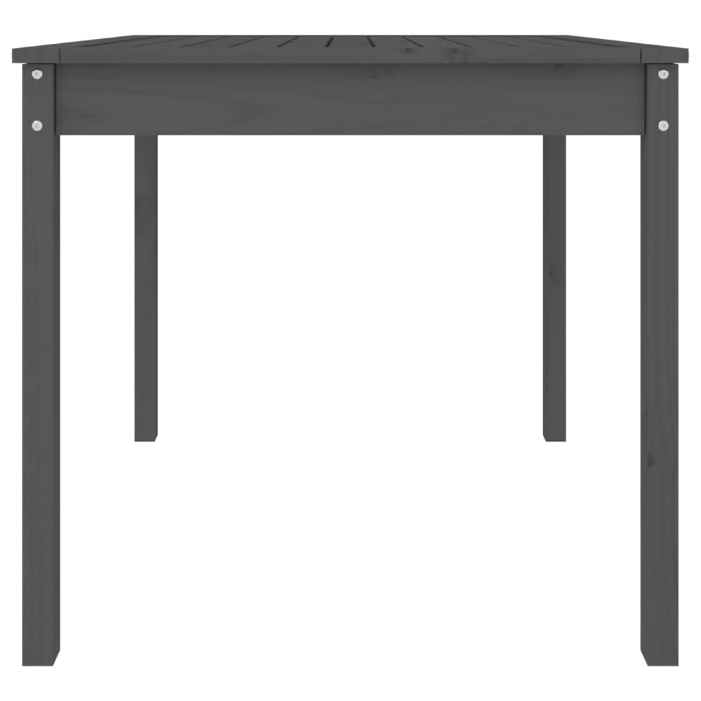 Gartentisch Grau 82,5x82,5x76 cm Massivholz Kiefer