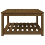 Gartentisch Honigbraun 82,5x82,5x45 cm Massivholz Kiefer