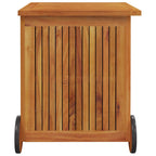 Gartentruhe mit Rollen 60x50x58 cm Massivholz Akazie