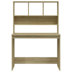 Schreibtisch mit Regal Sonoma-Eiche 102x45x148 cm Holzwerkstoff