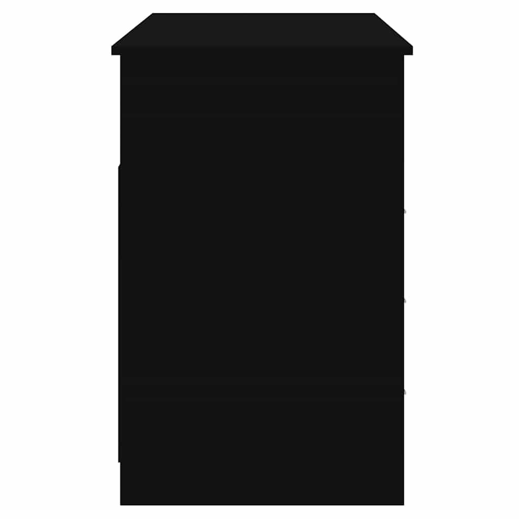 Schreibtisch mit Schubladen Schwarz 102x50x76 cm Holzwerkstoff