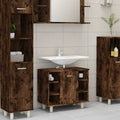 Badschrank Räuchereiche 60x32x53,5 cm Holzwerkstoff