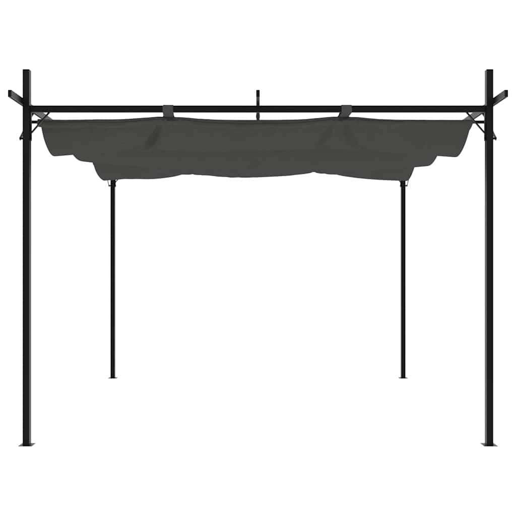 Pergola mit Schiebedach Anthrazit 295x292x230 cm