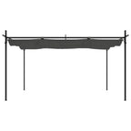 Pergola mit Schiebedach Anthrazit 395x292x230 cm