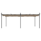 Pergola mit Schiebedach Taupe 589x292x230 cm