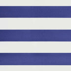 Markise Einziehbar Blau und Weiß 4,5x3 m Stoff und Aluminium