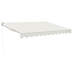 Markise Einziehbar Creme 3x2,5 m Stoff und Aluminium