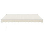 Markise Einziehbar Creme 3x2,5 m Stoff und Aluminium
