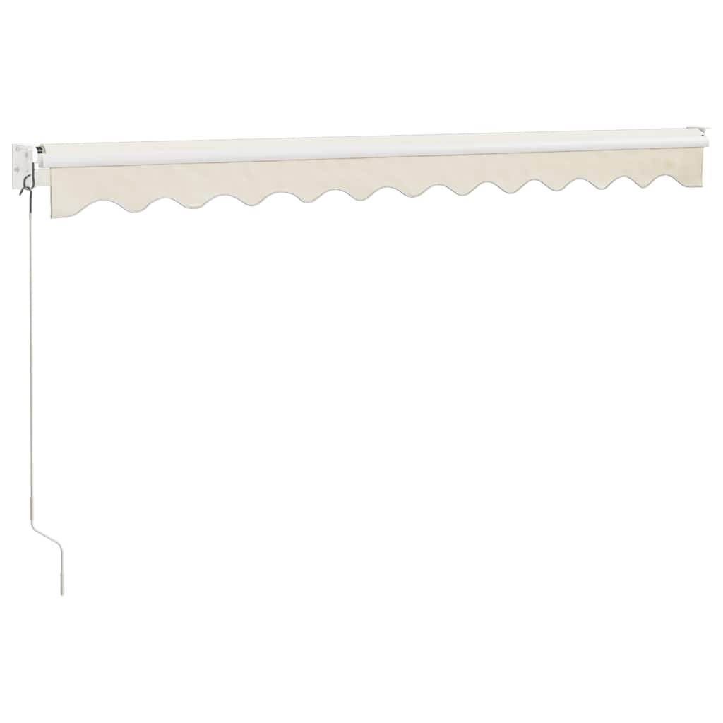 Markise Einziehbar Creme 3x2,5 m Stoff und Aluminium