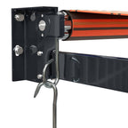 Markise Einziehbar Orange und Braun 4,5x3 m Stoff und Aluminium