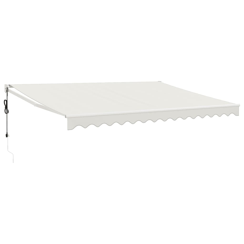Elektrische Markise mit Kurbel Creme 4,5x3 m