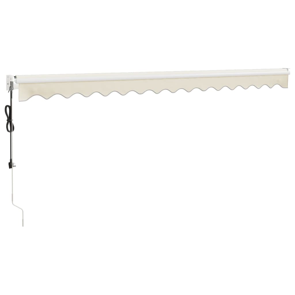 Elektrische Markise mit Kurbel Creme 4,5x3 m
