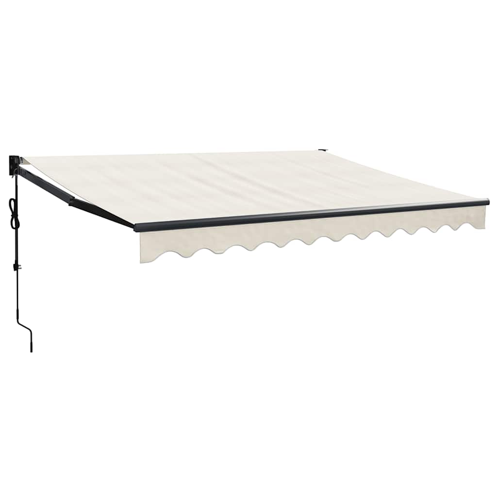 Elektrische Markise mit Kurbel Creme 3,5x2,5 m