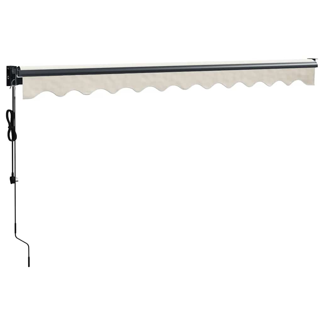 Elektrische Markise mit Kurbel Creme 3,5x2,5 m