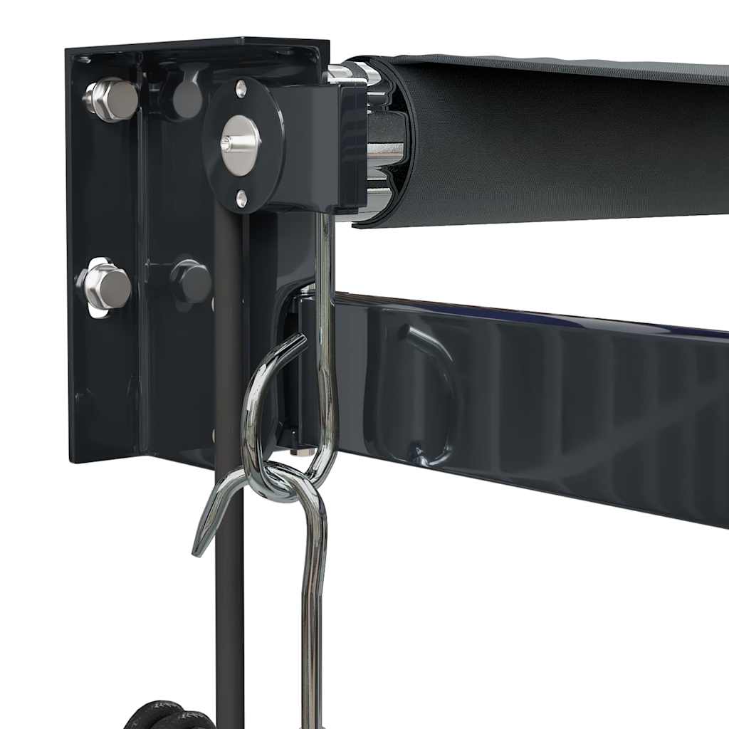 Elektrische Markise mit Kurbel Anthrazit 3,5x2,5 m