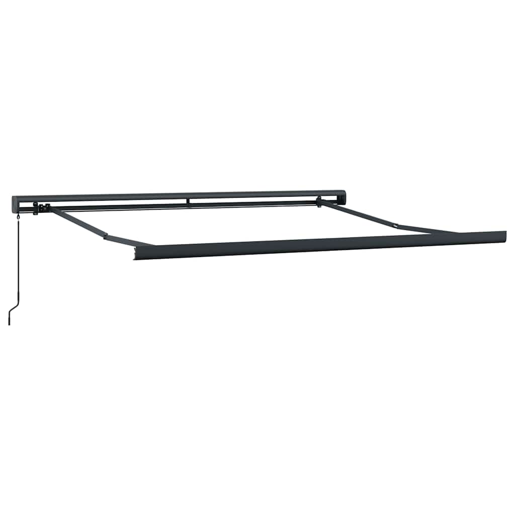 Markise Einziehbar Gelb und Weiß 3,5x2,5 m Stoff und Aluminium