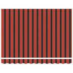 Markise Einziehbar Orange und Braun 3x2,5 m Stoff und Aluminium