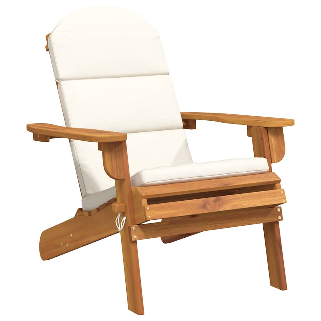 Adirondack-Gartenstuhl mit Kissen Massivholz Akazie