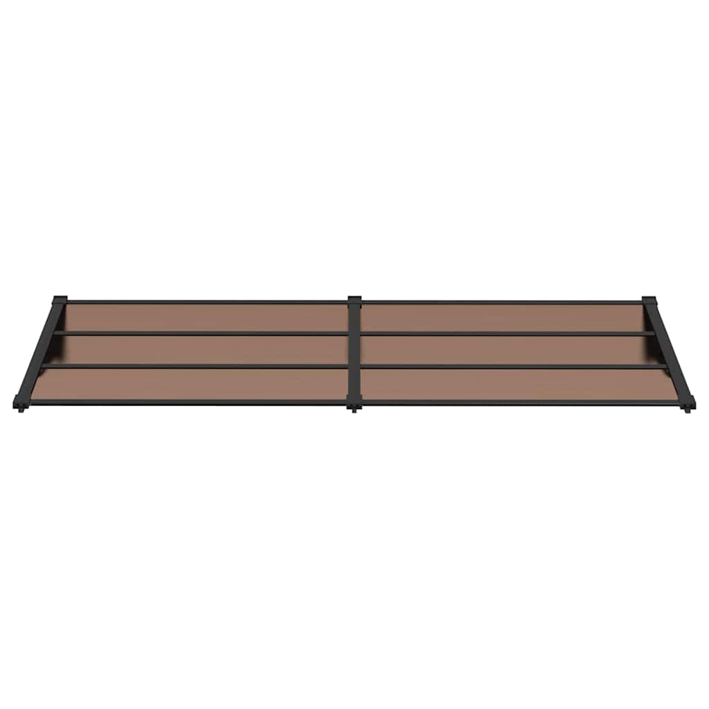 Türvordach Schwarz 239x90 cm Polycarbonat