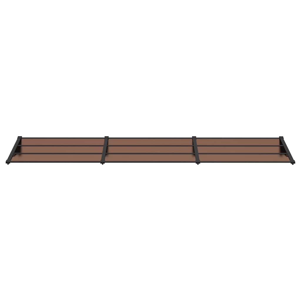 Türvordach Schwarz 358,5x90 cm Polycarbonat