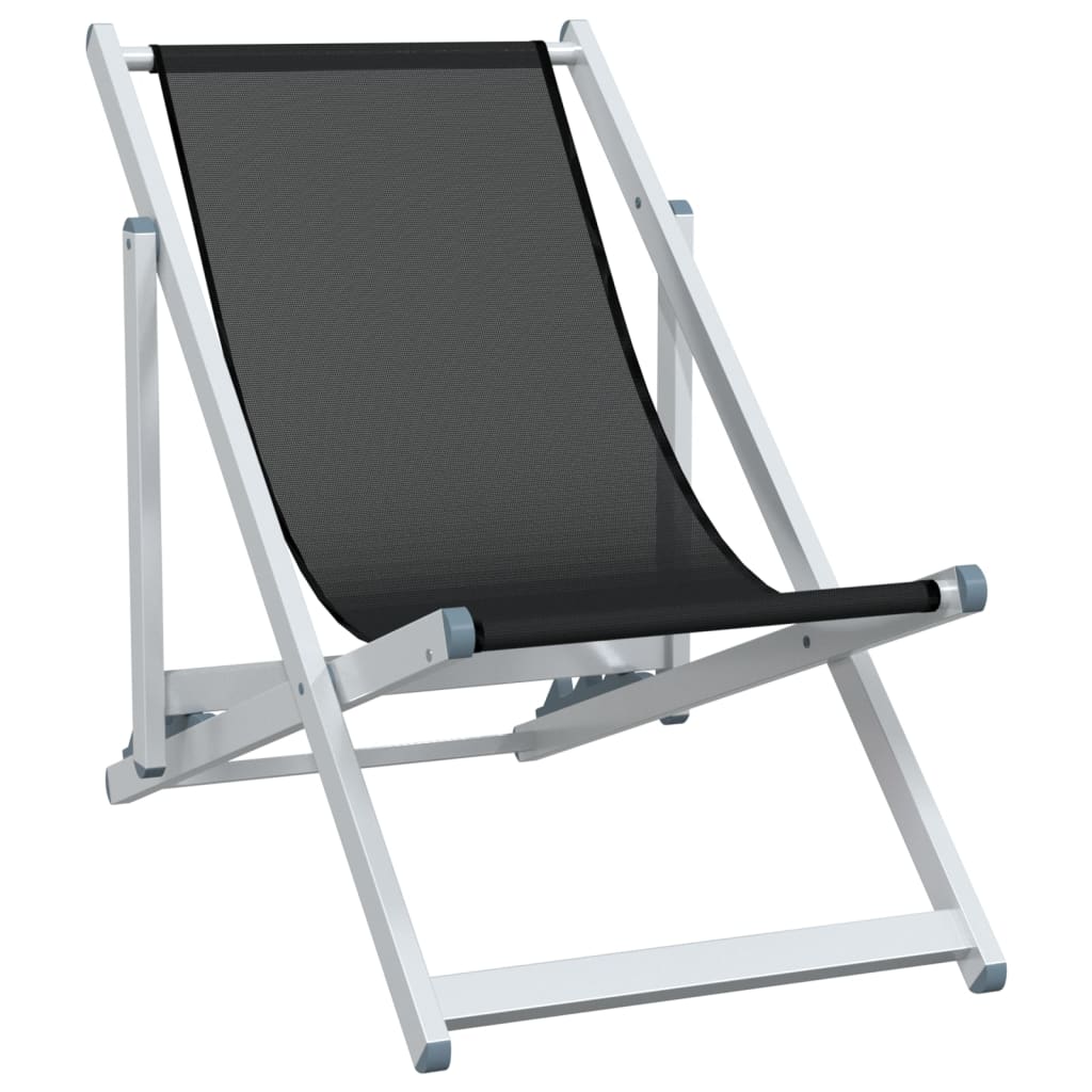 Strandstühle 2 Stk. Klappbar Aluminium und Textilene