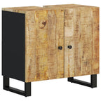 Waschbeckenunterschrank Massivholz Mango und Holzwerkstoff