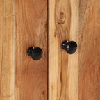 Waschbeckenunterschrank Massivholz Akazie und Holzwerkstoff