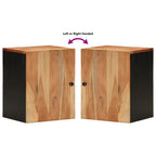 Bad-Wandschrank 38x33x48 cm Massivholz Akazie