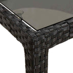 Gartentisch Schwarz 90 x 90 x 75 cm Poly-Rattan