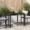Gartentisch Schwarz 90 x 90 x 75 cm Poly-Rattan