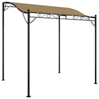 Markise Taupe 2x2,3 m 180 g/m² Stoff und Stahl