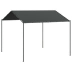 Gartenpavillon Anthrazit 3x3 m Stahl und Stoff
