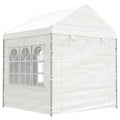 Pavillon mit Dach Weiß 2,28x2,23x2,69 m Polyethylen