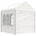 Pavillon mit Dach Weiß 2,28x2,23x2,69 m Polyethylen