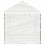 Pavillon mit Dach Weiß 2,28x2,23x2,69 m Polyethylen