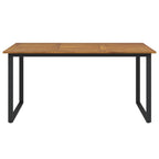 Gartentisch mit Beinen in U-Form 160x80x75 cm Massivholz Akazie