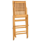Gartenstühle 2 Stk. Klappbar 47x62x90 cm Massivholz Teak
