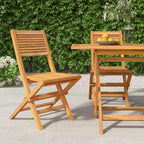 Gartenstühle 2 Stk. Klappbar 47x62x90 cm Massivholz Teak