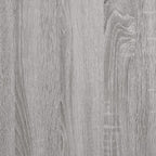 Schreibtisch mit Regal Grau Sonoma 135x50x90 cm Holzwerkstoff