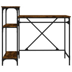 Schreibtisch mit Regal Räuchereiche 105x50x90 cm Holzwerkstoff