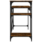Schreibtisch mit Regal Räuchereiche 105x50x90 cm Holzwerkstoff